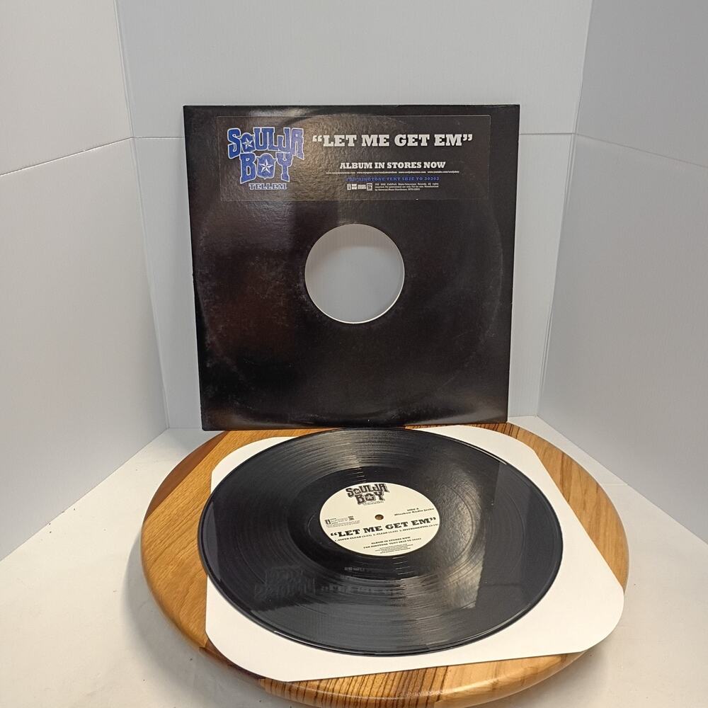 SOULJA BOY "LET ME GET EM" 2007 VINYL RECORD 12" PROMO INTR 12345-1 RARE RAP